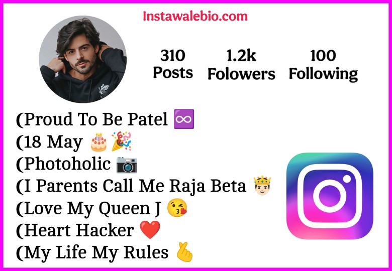 Patel Bio For Instagram