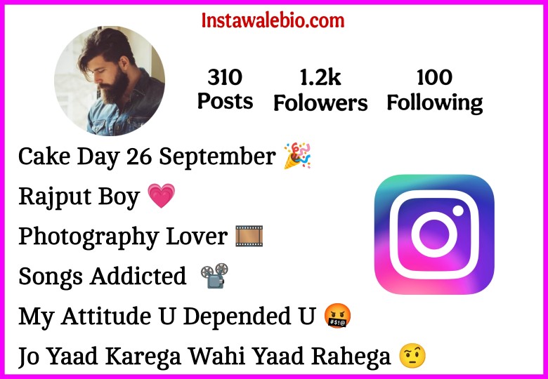 Rajput Bio For Instagram 