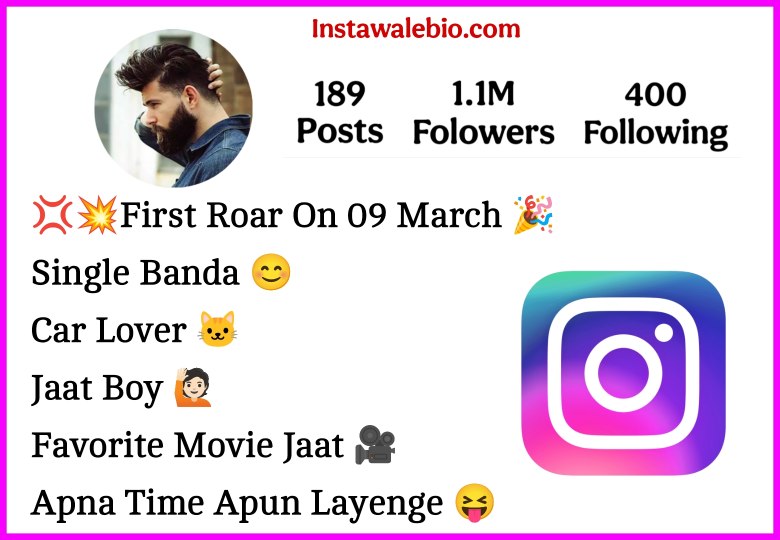 Jaat Bio For Instagram