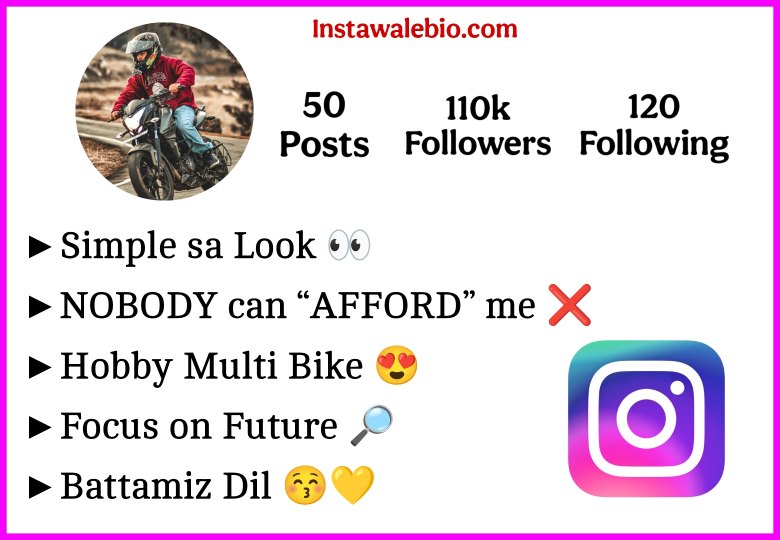 Bike Lover Bio For Instagram