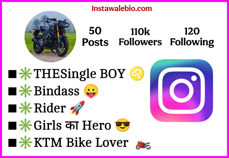 Rider Bio For Instagram