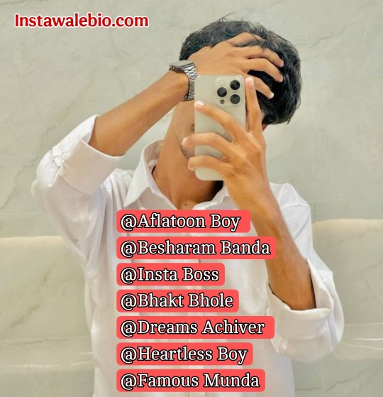 Instagram Username For Boys