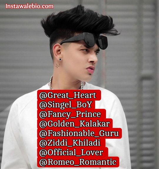 Instagram Id Names For Boys