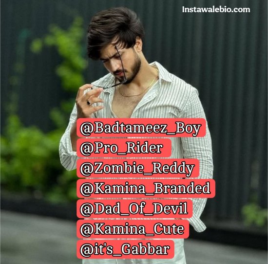 Username For Instagram For Boy Indian