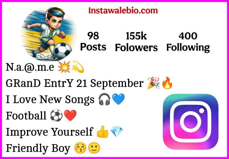 Football Player Instagram Bio