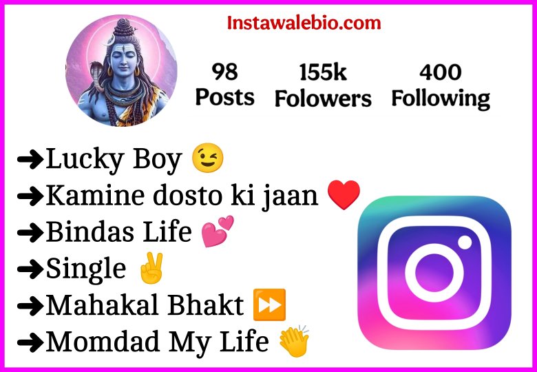 Mahakal Bio For Instagram For Boys