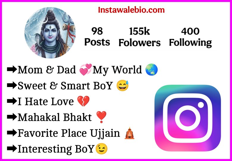 Stylish Mahakal Bio For Instagram